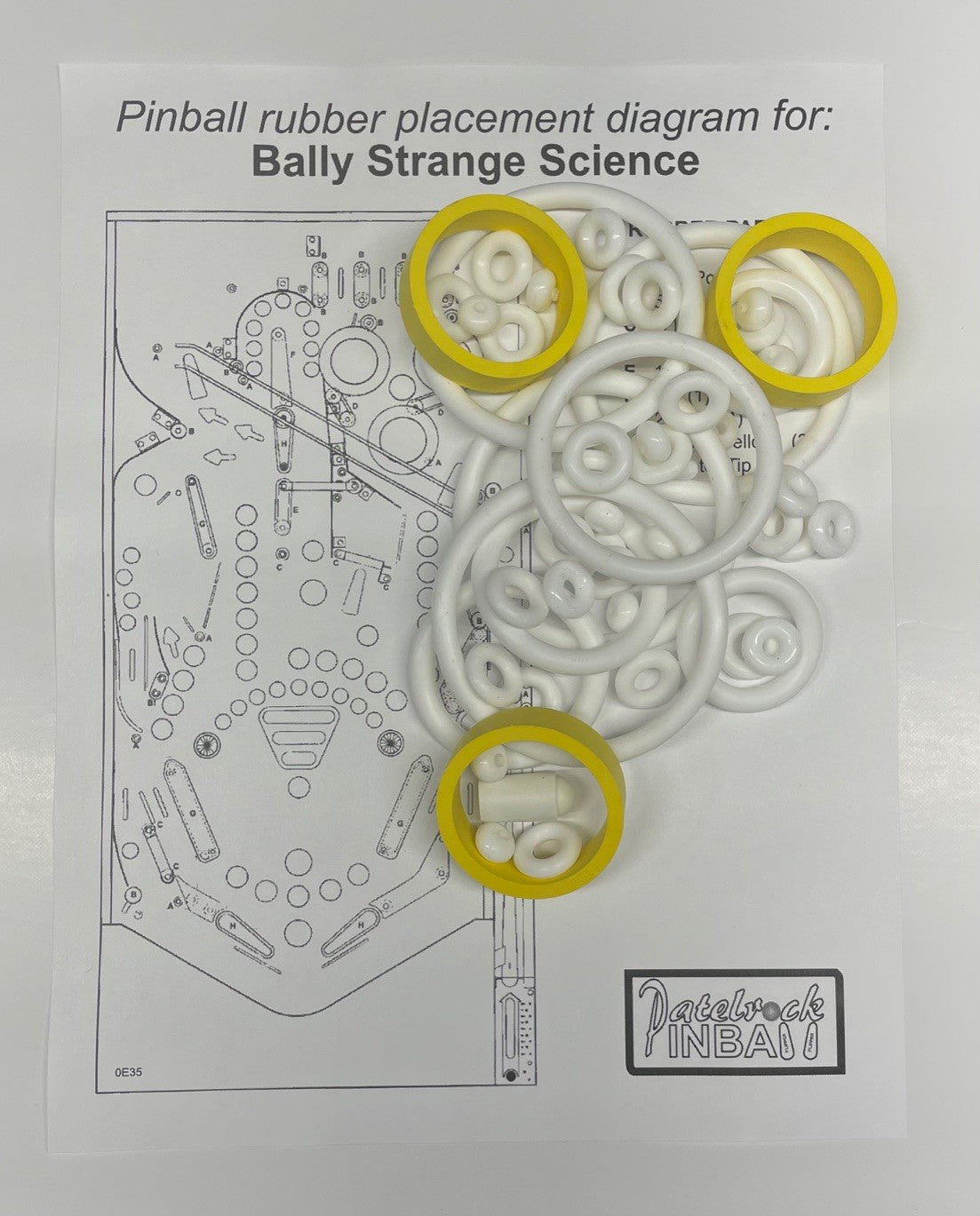 Bally Strange Science Pinball Machine Rubber Ring Kit