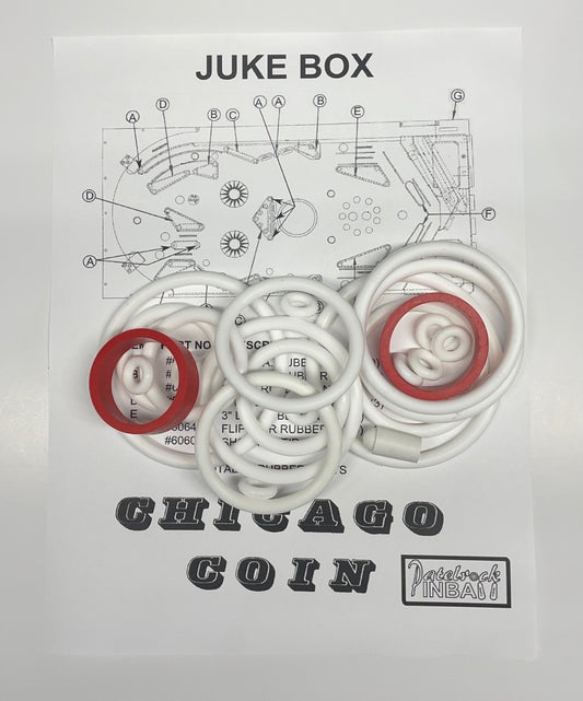 Chicago Coin Juke Box Pinball Machine Rubber Ring Kit