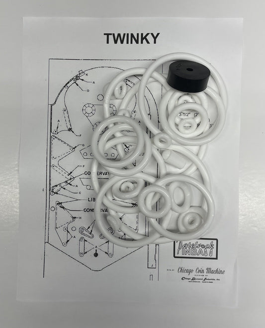 Chicago Coin Twinky Pinball Machine Rubber Ring Kit