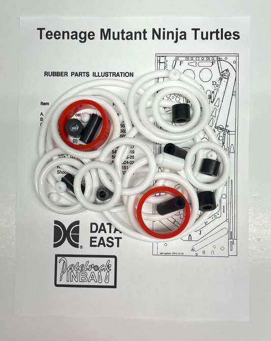 Data East Teenage Mutant Ninja Turtles Pinball Machine Rubber Ring Kit