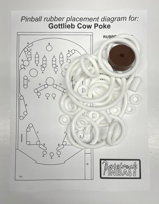 Gottlieb Cow Poke Pinball Machine Maintenance Kit