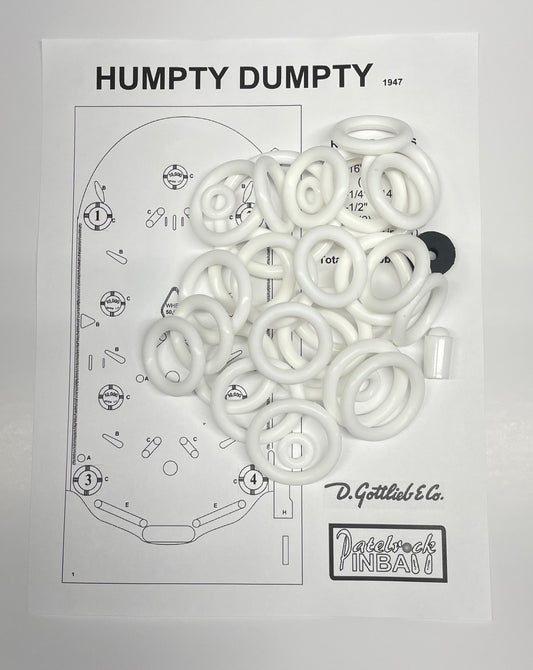 Gottlieb Humpty Dumty Pinball Machine Rubber Ring Kit