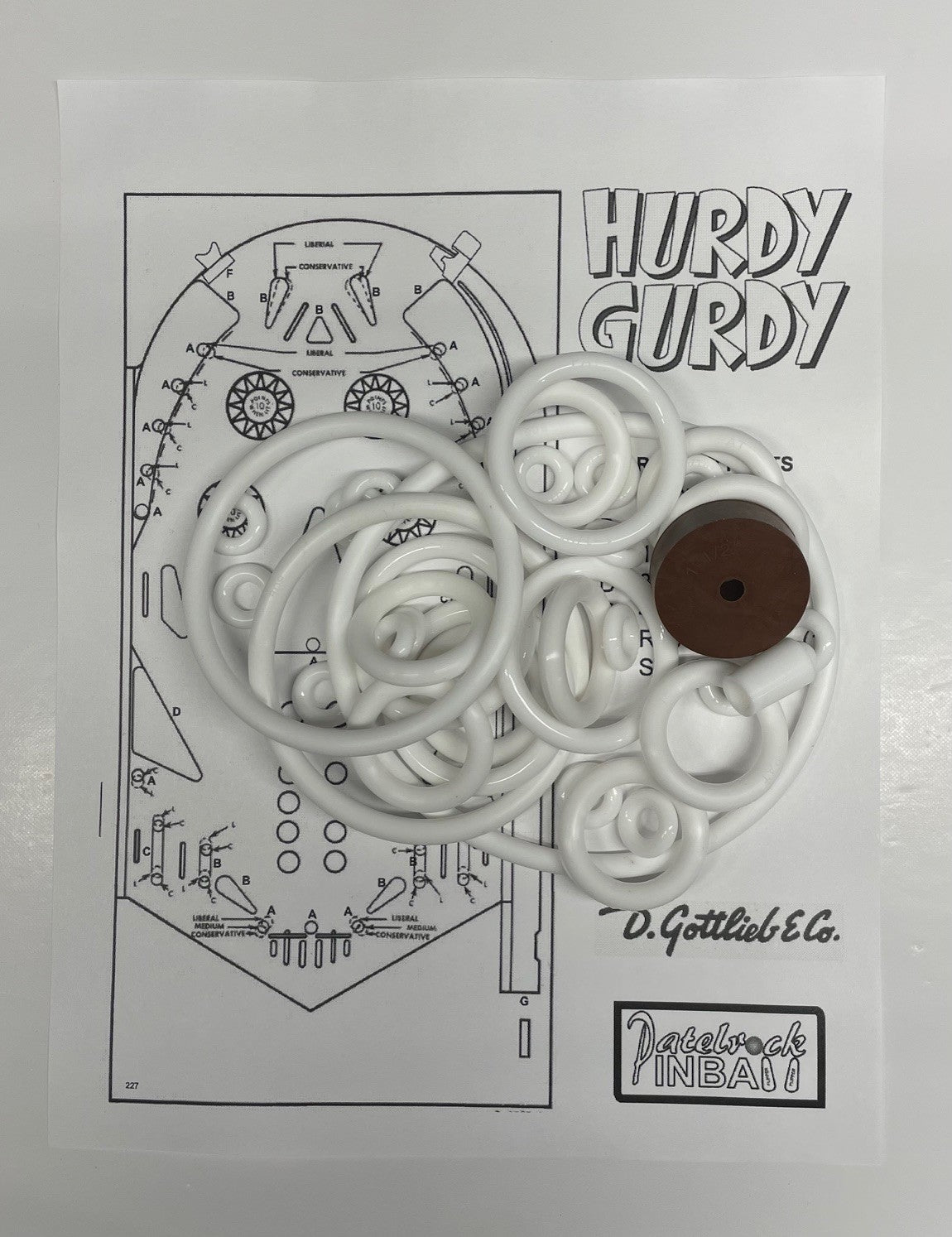 Gottlieb Hurdy Gurdy Pinball Machine Maintenance Kit