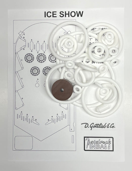 Gottlieb Ice Show Pinball Machine Rubber Ring Kit