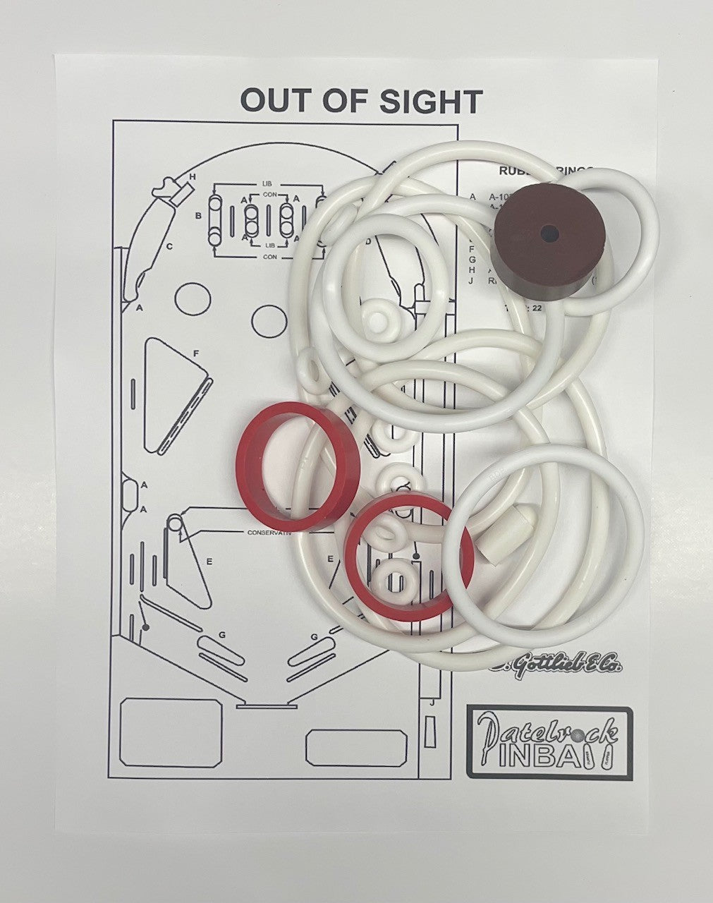 Gottlieb Out of Sight Pinball Machine Maintenance Kit