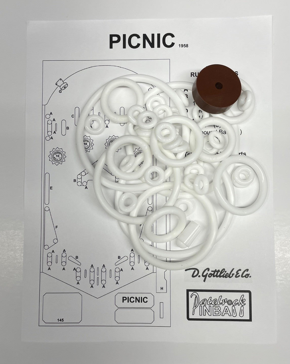 Gottlieb Picnic Pinball Machine Maintenance Kit