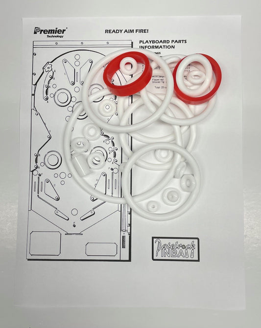 Gottlieb Ready... Aim... Fire! Pinball Machine Rubber Ring Kit