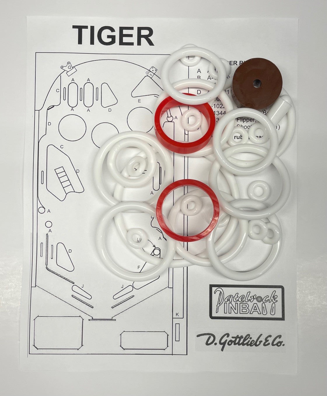 Gottlieb Tiger Pinball Machine Maintenance Kit