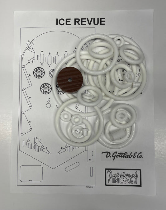 Gottlieb Ice Revue Pinball Machine Rubber Ring Kit