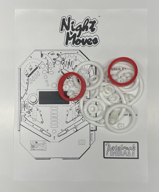 International Concepts Night Moves Pinball Machine Rubber Ring Kit