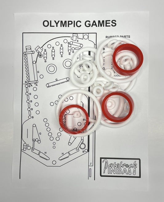 Jeutel Olympic Games Pinball Machine Rubber Ring Kit