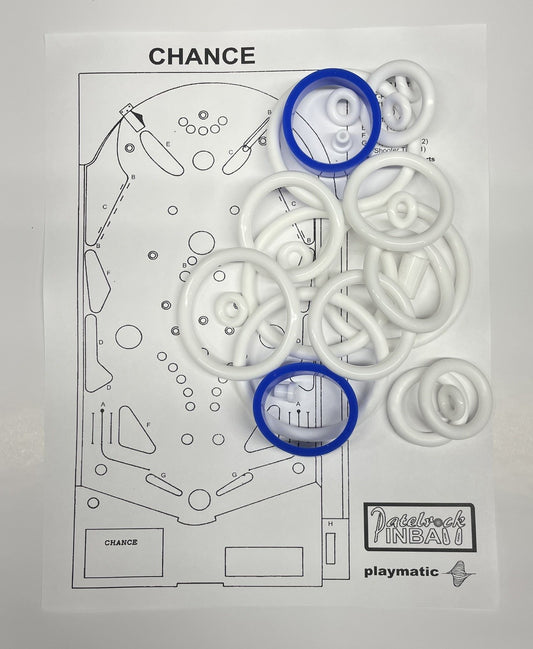 Playmatic Chance Pinball Machine Rubber Ring Kit