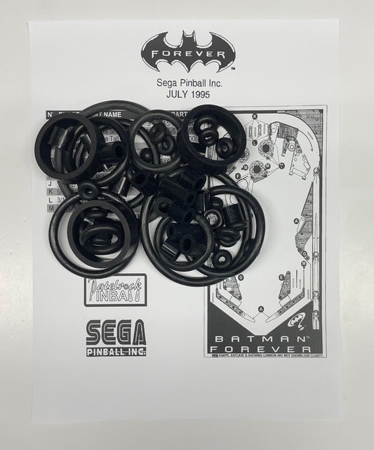 Sega Batman Forever Pinball Machine Rubber Ring Kit