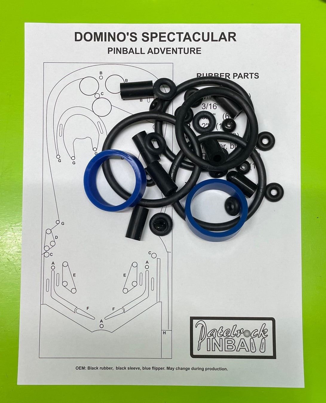 Spooky Pinball Domino's Spectacular Pinball Adventure Pinball Machine Rubber Ring Kit