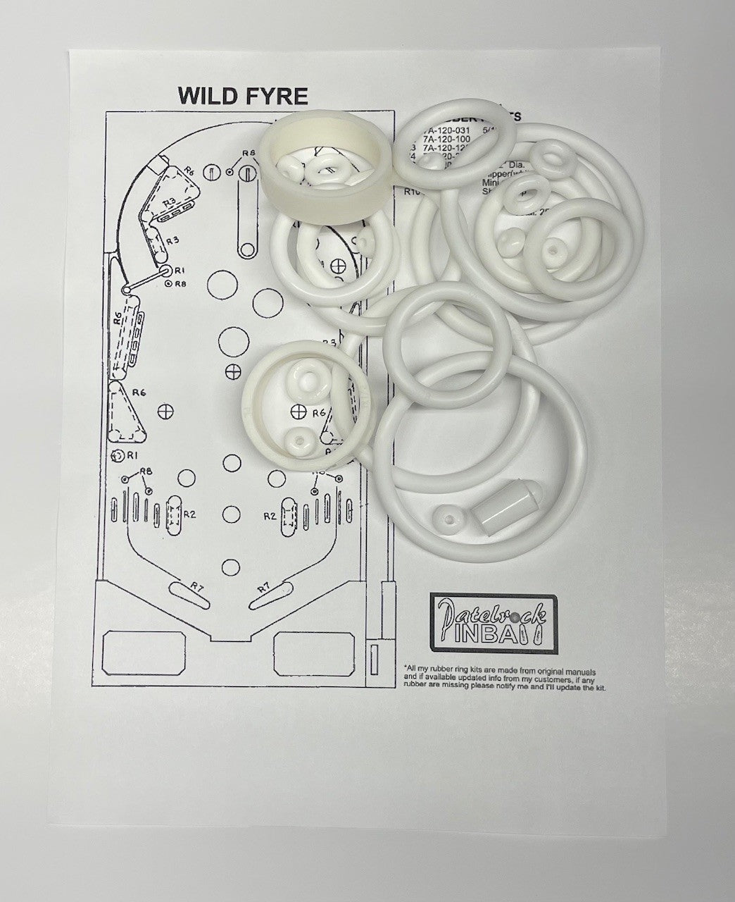 Stern Wild Fyre Pinball Machine Maintenance Kit