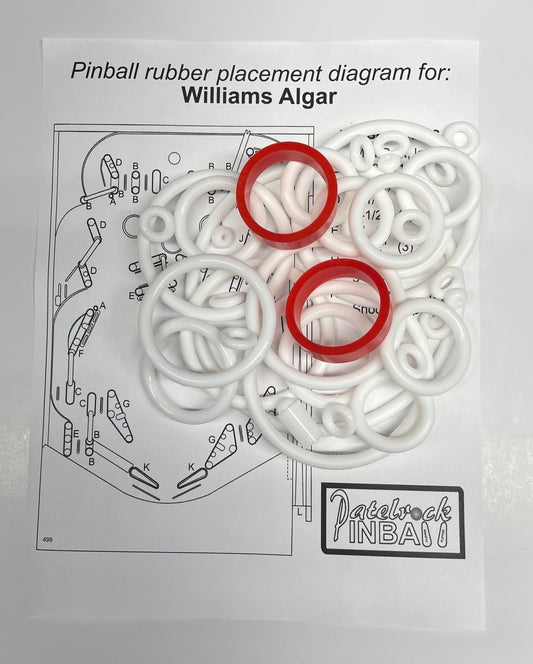 Williams Algar Pinball Machine Rubber Ring Kit
