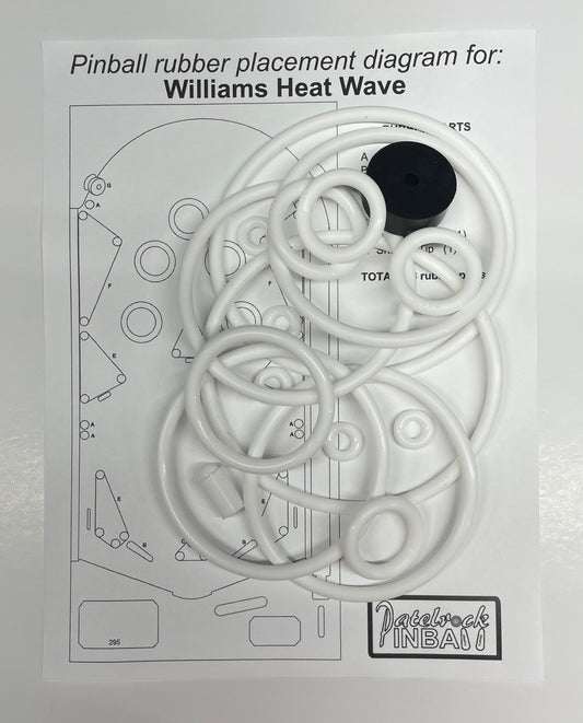 Williams Heat Wave Pinball Machine Rubber Ring Kit