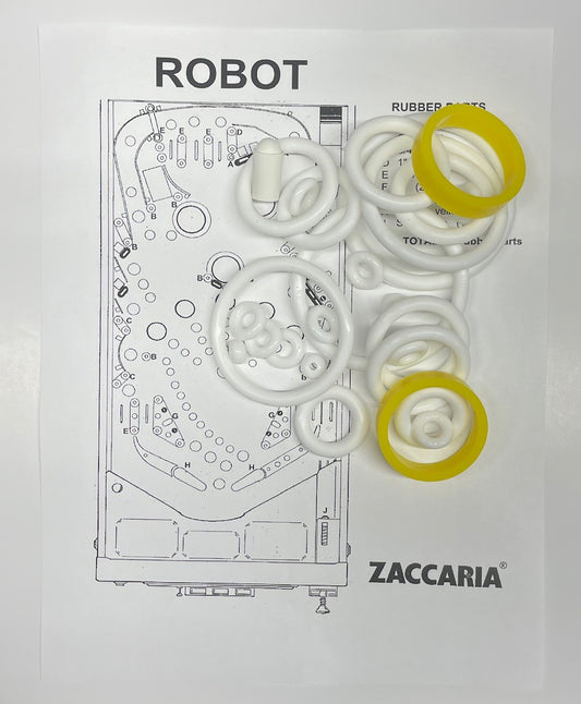 Zaccaria Robot Pinball Machine Rubber Ring Kit