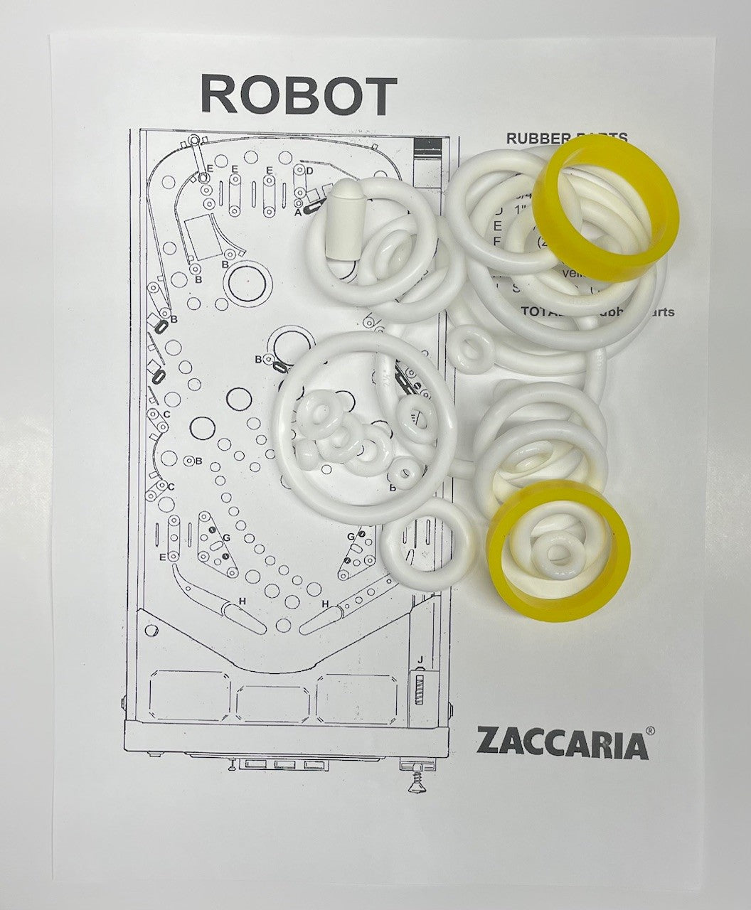 Zaccaria Robot Pinball Machine Maintenance Kit