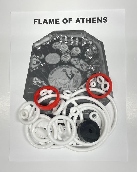 Allied Flame of Athens Pinball Machine Rubber Ring Kit