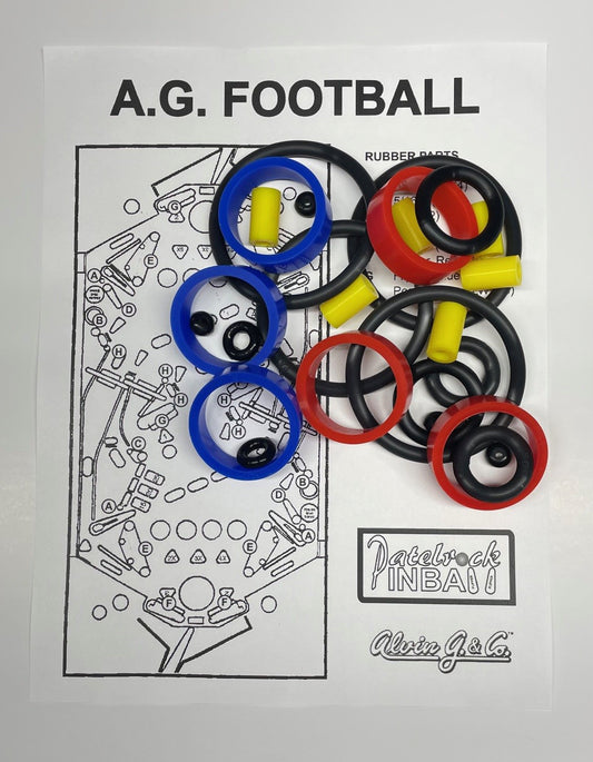 Alvin G.&CO. A.G. Football Pinball Machine Rubber Ring Kit