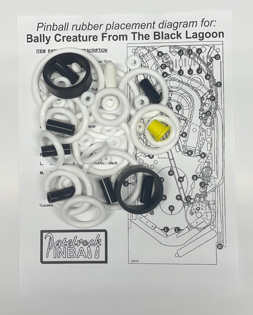 Bally Creature From The Black Lagoon Pinball Machine Maintenance Kit