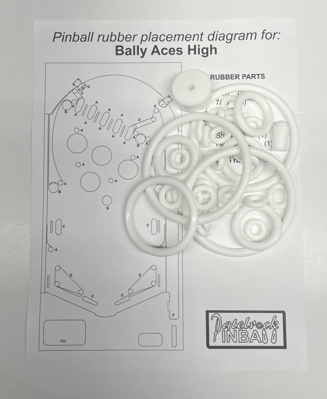 Bally Aces High Pinball Machine Maintenance Kit