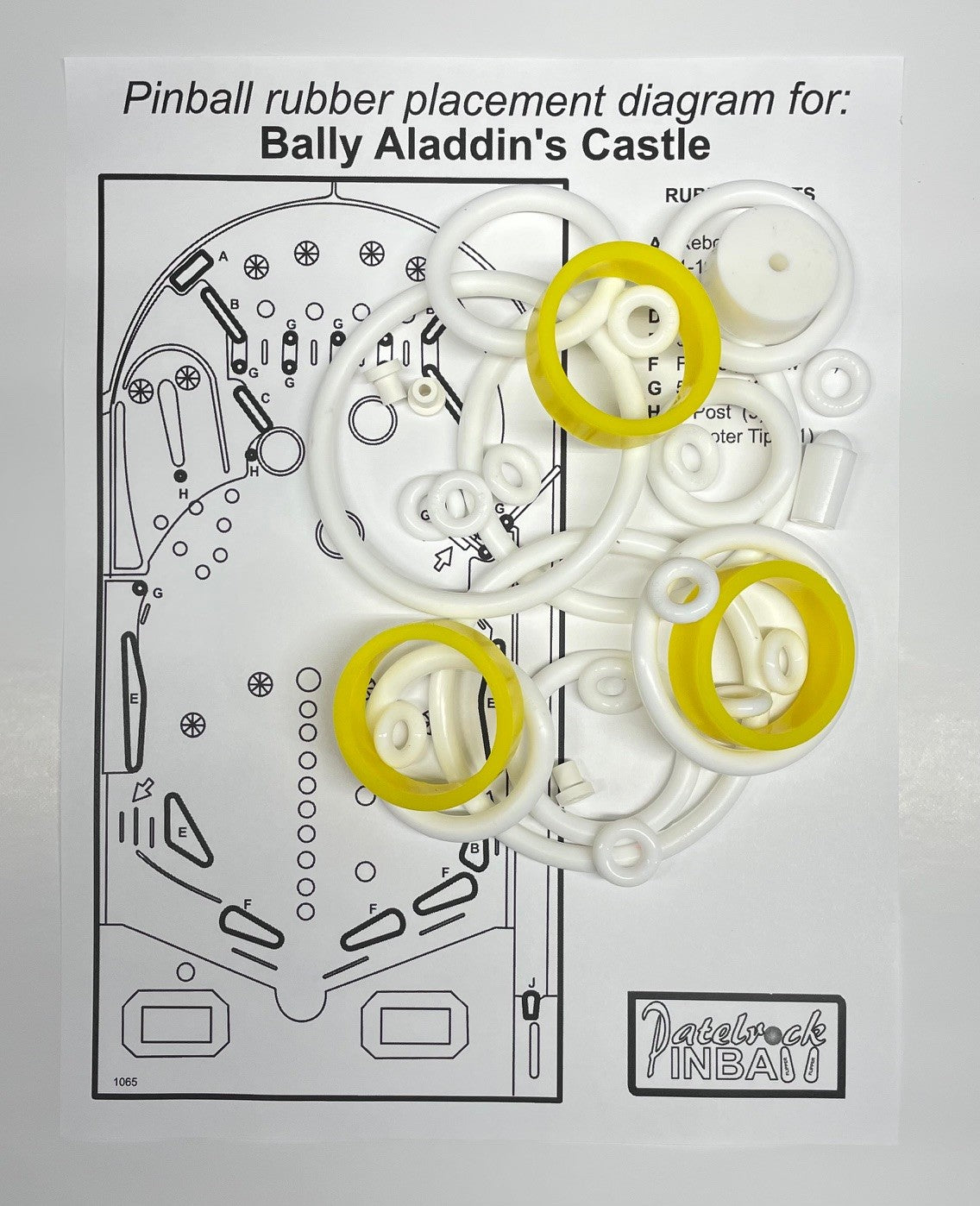 Bally Aladdin's Castel Pinball Machine Rubber Ring Kit