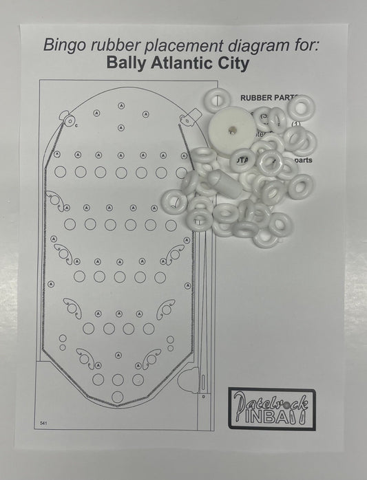 Bally Atlantic City Bingo Machine Rubber Ring Kit