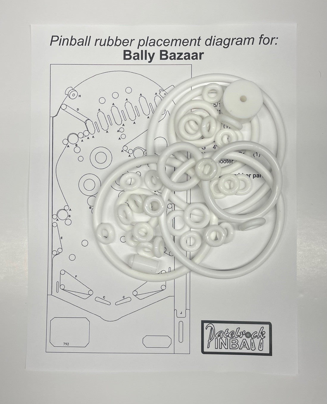 Bally Bazaar Pinball Machine Rubber Ring Kit