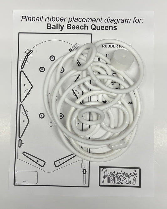 Bally Beach Queens Pinball Machine Rubber Ring Kit