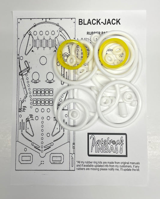 Bally Black Jack Pinball Machine Rubber Ring Kit