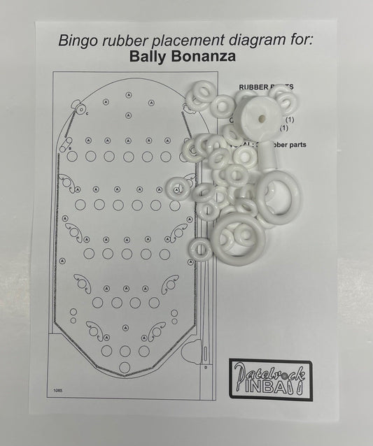 Bally Bonanza Bingo Machine Rubber Ring Kit