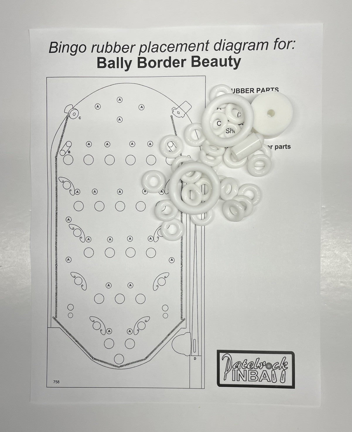 Bally Border Beauty Bingo Machine Rubber Ring Kit