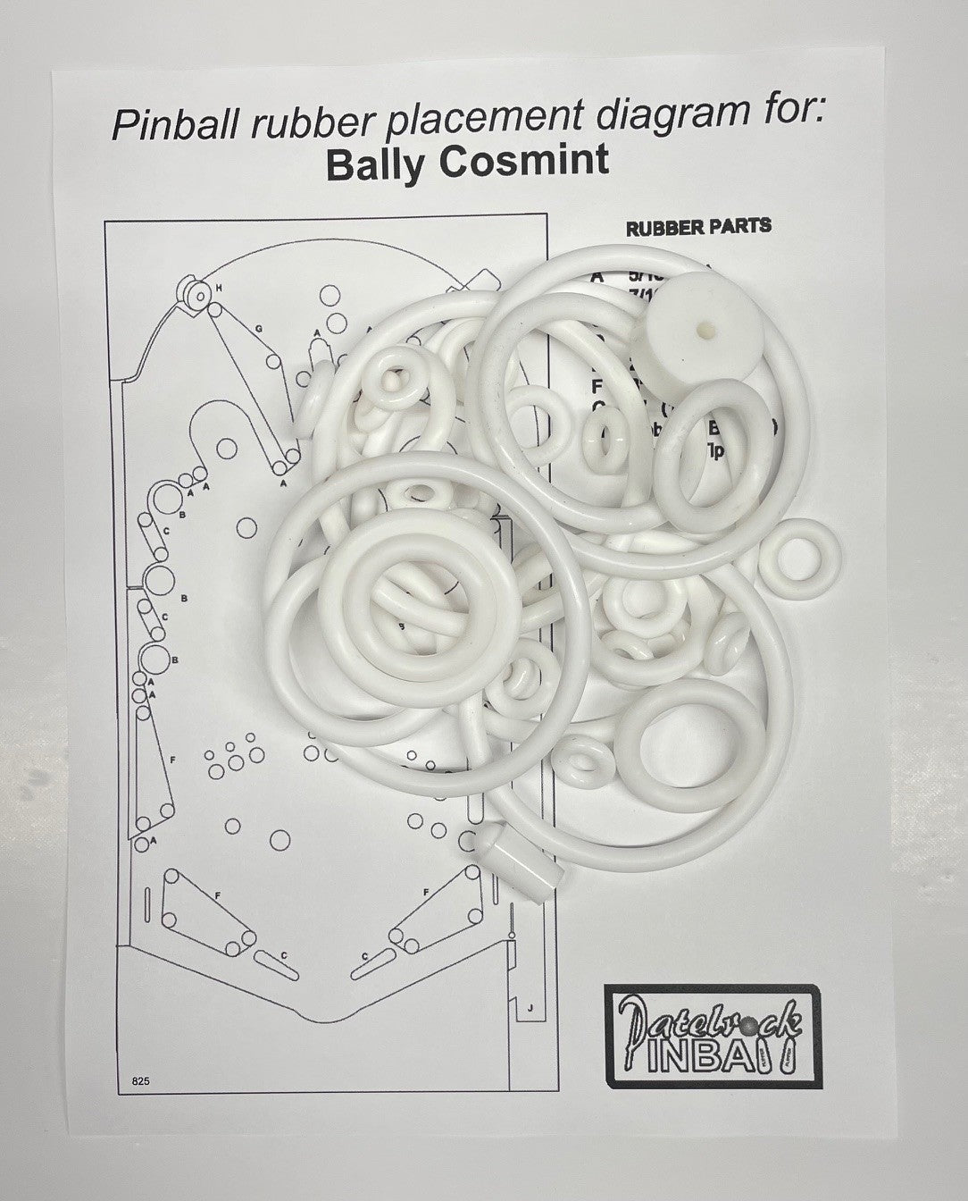 Bally Cosmint Pinball Machine Rubber Ring Kit