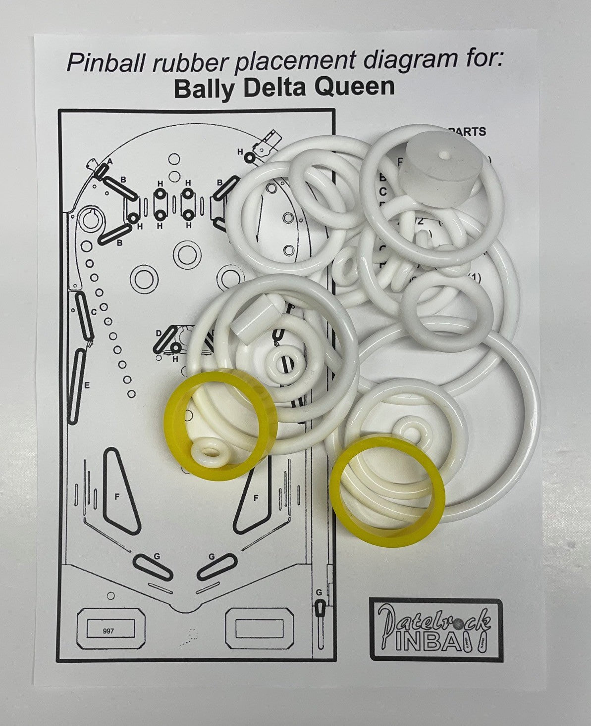 Bally Delta Queen Pinball Machine Rubber Ring Kit