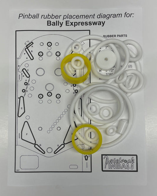 Bally Expressway Pinball Machine Rubber Ring Kit