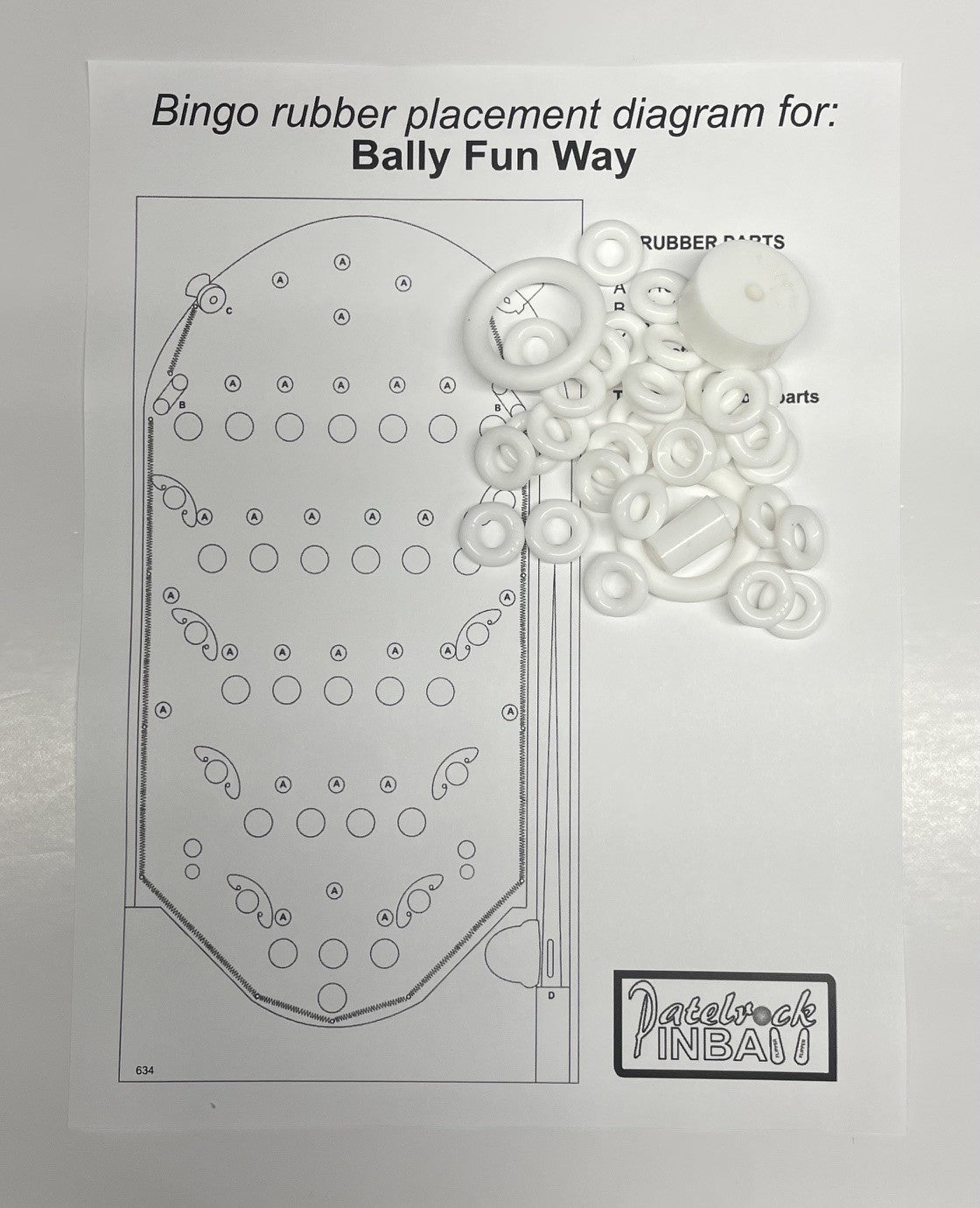 Bally Fun Way Bingo Machine Rubber Ring Kit