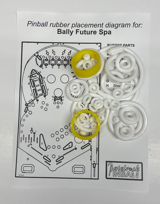 Bally Future Spa Pinball Machine Rubber Ring Kit