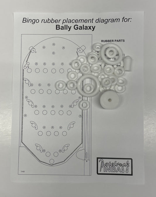 Bally Galaxy Bingo Machine Rubber Ring Kit