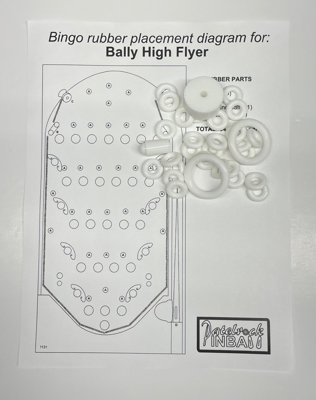 Bally High Flyer Bingo Machine Rubber Ring Kit