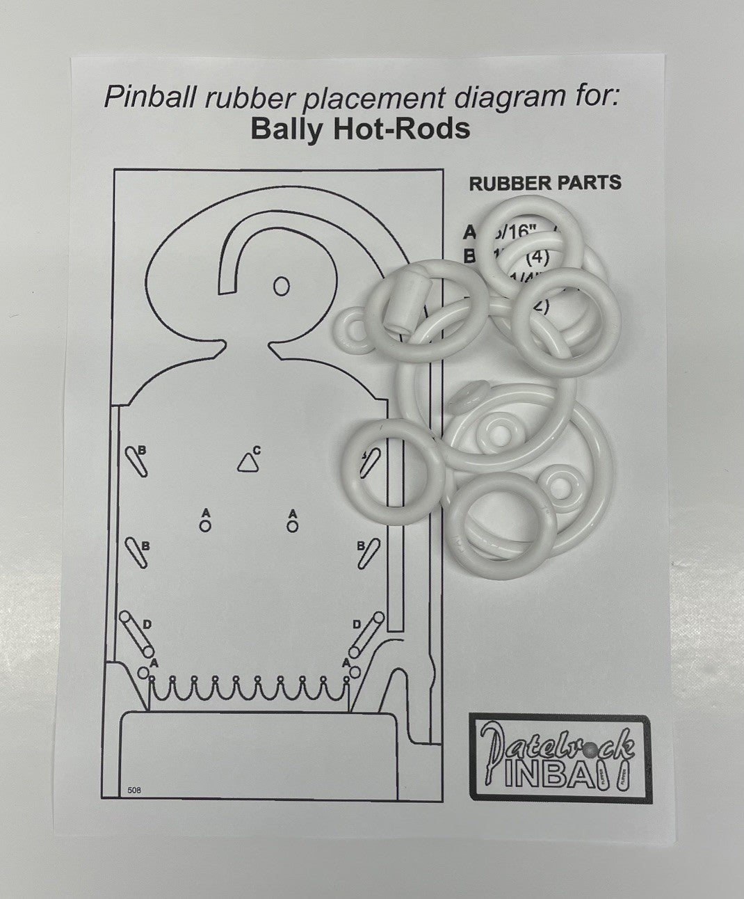 Bally Hot Rods Pinball Machine Maintenance Kit