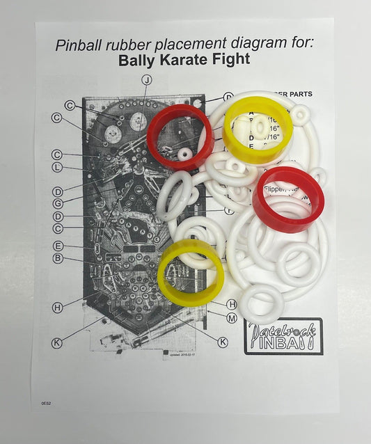 Bally Karate Fight Pinball Machine Maintenance Kit