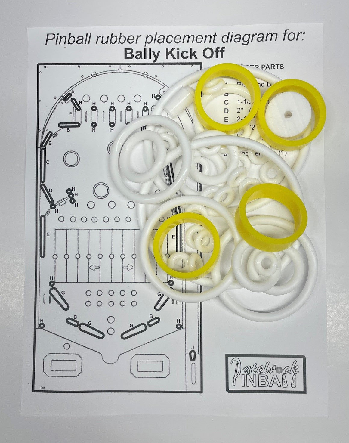 Bally Kick Off Pinball Machine Maintenance Kit