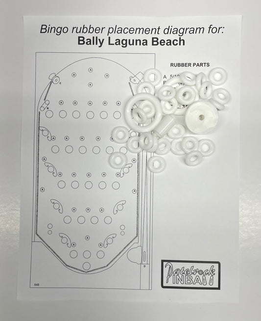 Bally Laguna Beach Bingo Machine Rubber Ring Kit