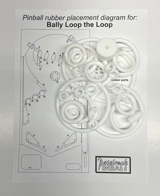Bally Loop the Loop Pinball Machine Rubber Ring Kit