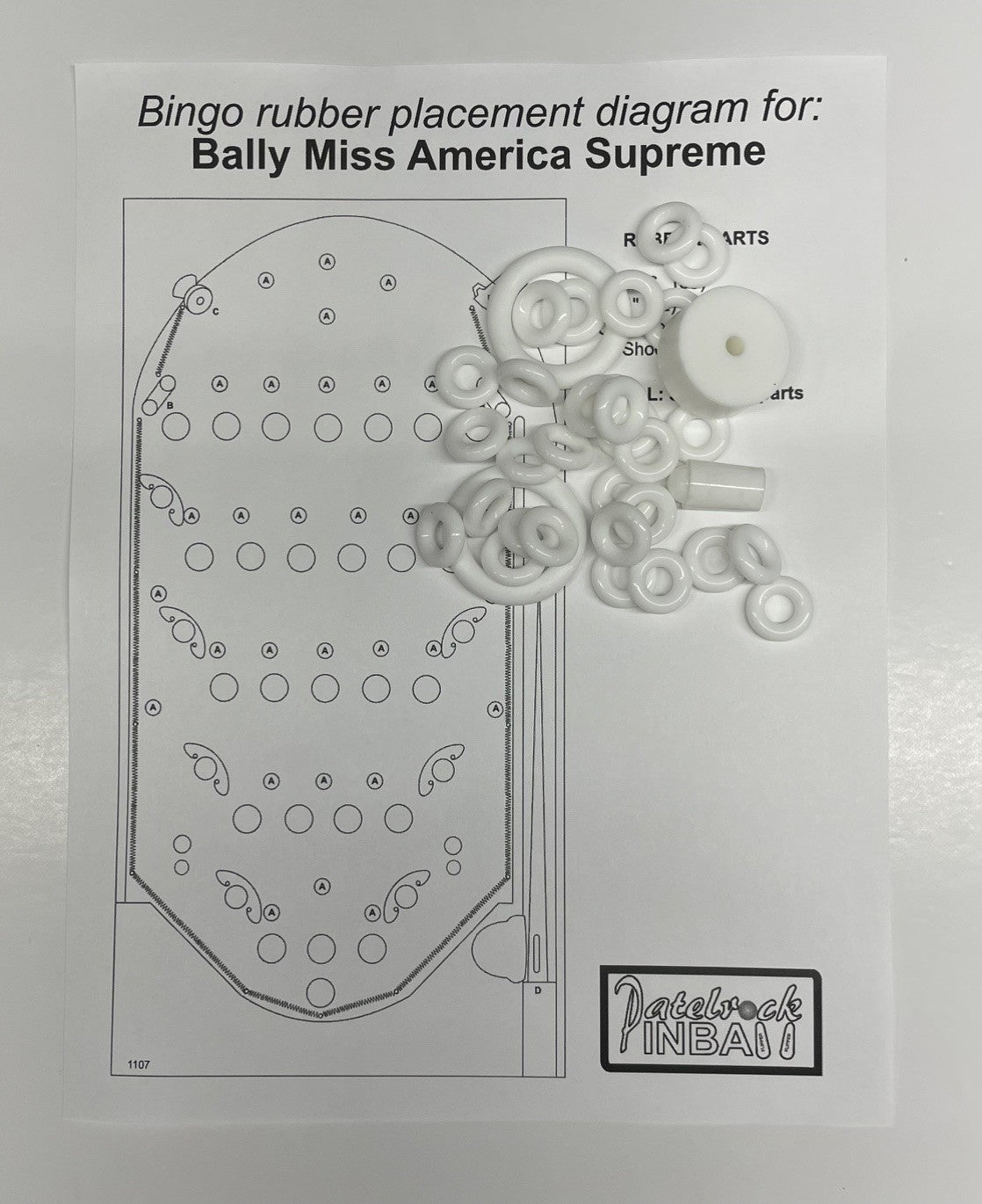 Bally Miss America Supreme Bingo Machine Maintenance Kit