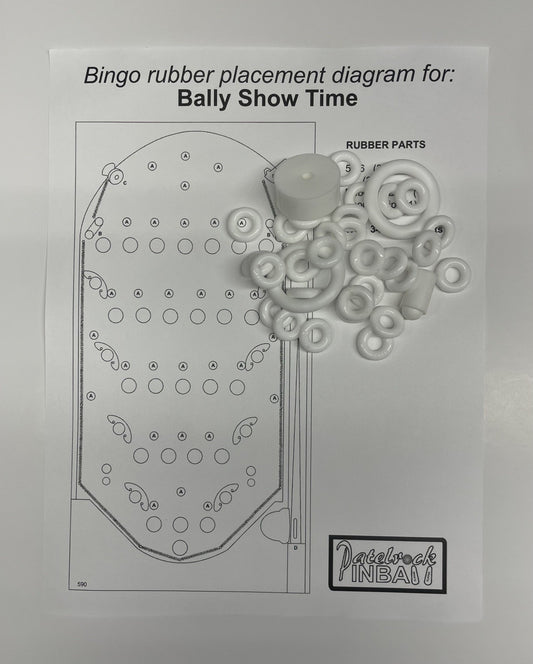 Bally Show Time Bingo Machine Rubber Ring Kit