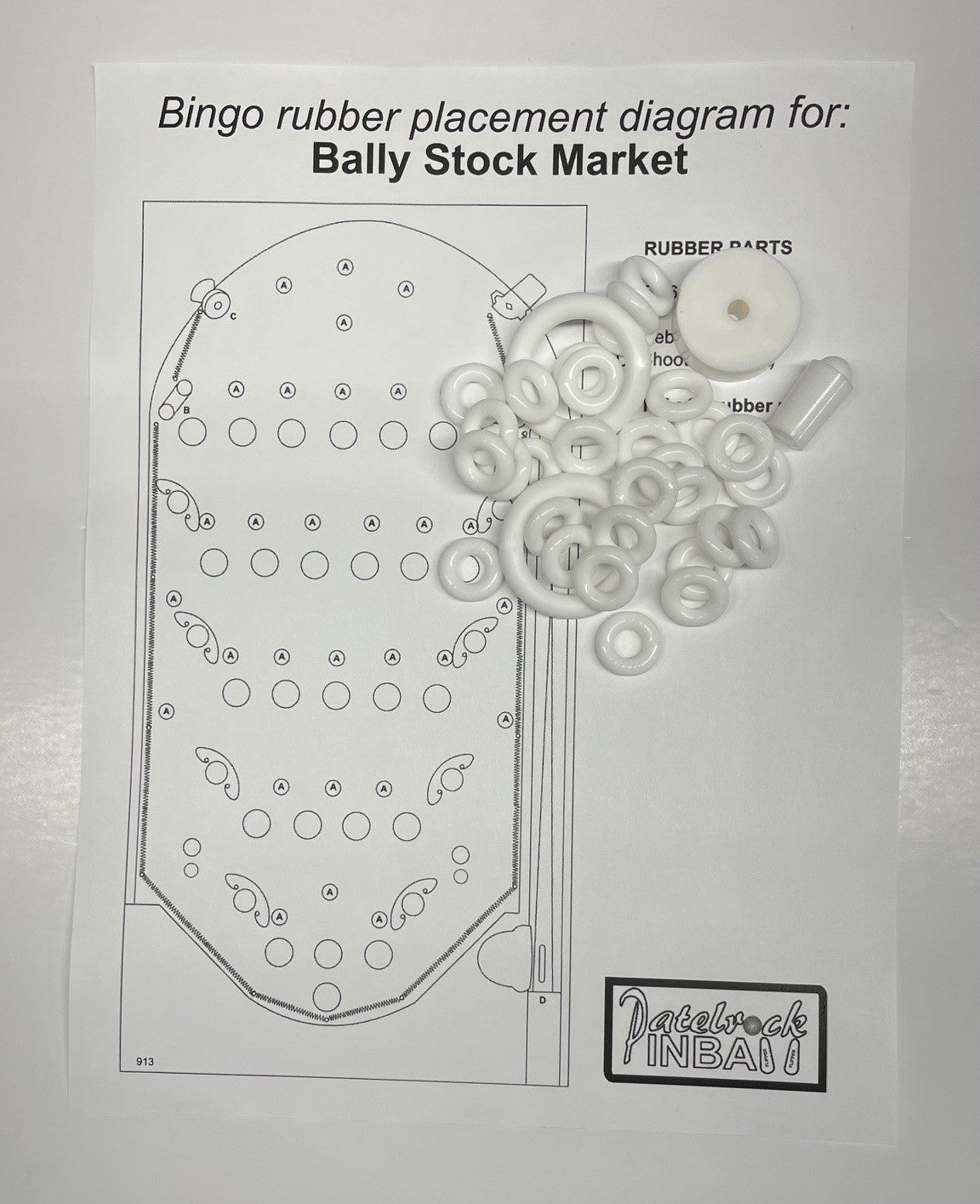 Bally Stock Market Bingo Machine Rubber Ring Kit