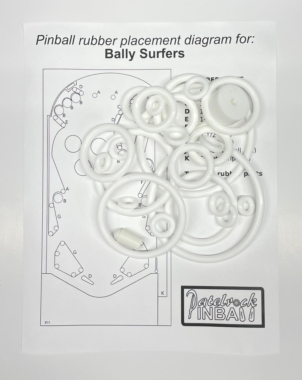 Bally Surfers Pinball Machine Maintenance Kit